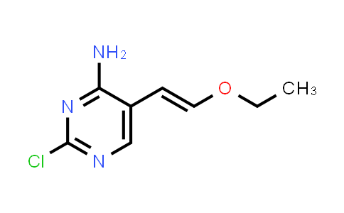 CAS No. 335654-05-2, 2-Chloro-5-(2-ethoxy-vinyl)-pyrimidin-4-ylamine