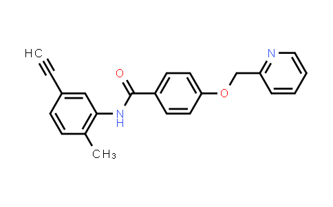CAS No. 1126367-56-3, N-(5-Ethynyl-2-methylphenyl)-4-(pyridin-2-ylmethoxy)benzamide
