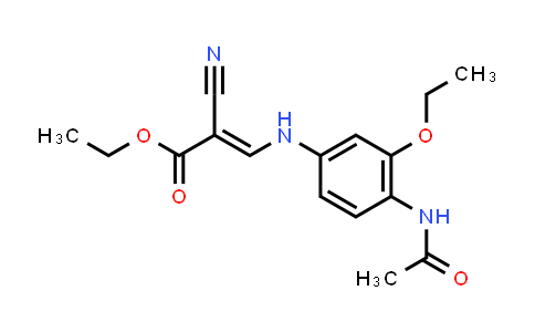 CAS No. 848133-74-4, 3-(4-Acetylamino-3-ethoxyphenylamino)-2-cyanoacrylic acid ethyl ester