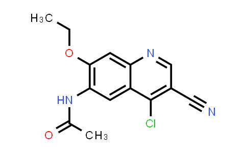 CAS No. 848133-76-6, N-(4-Chloro-3-cyano-7-ethoxyquinolin-6-yl)acetamide