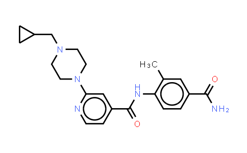 MC456586 | 1131605-00-9 | N-(4-Carbamoyl-2-methylphenyl)-2-(4-cyclopropylmethyl-piperazin-1-yl)-isonicotinam