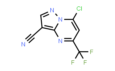 CAS No. 1131604-90-4, 7-Chloro-5-trifluoromethylpyrazolo[1,5-a]pyrimidine-3-carbonitrile