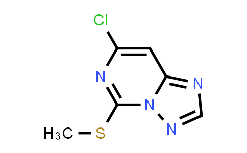 CAS No. 883738-14-5, 7-Chloro-5-methylsulfanyl-[1,2,4]triazolo[1,5-c]pyrimidine