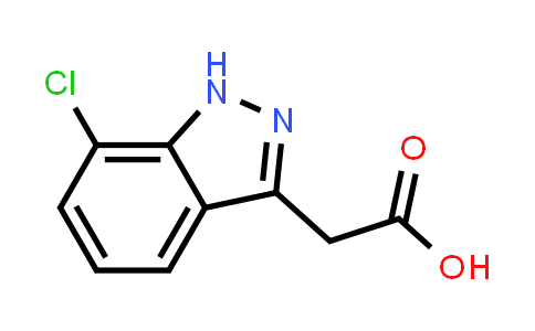 CAS No. 35845-23-9, 2-(7-Chloro-1H-indazol-3-yl)acetic acid