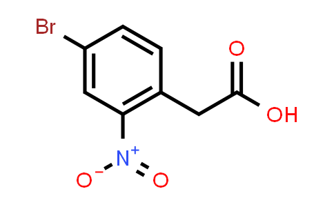 CAS No. 6127-11-3, (4-Bromo-2-nitro-phenyl)-acetic acid