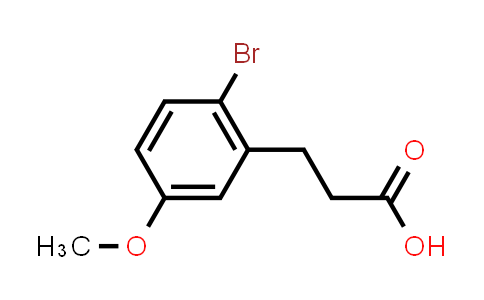 CAS No. 66192-02-7, 3-(2-Bromo-5-methoxyphenyl)propionic acid