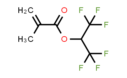 CAS No. 3063-94-3, 1,1,1,3,3,3-Hexafluoroisopropyl methacrylate