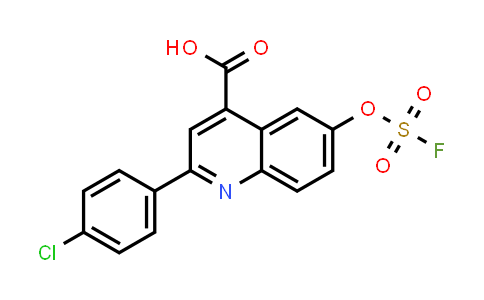 CAS No. 2205053-24-1, 2-(4-chlorophenyl)-6-[(fluorosulfonyl)oxy]- 4-Quinolinecarboxylic acid