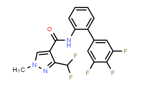 CAS No. 907204-31-3, 3-(Difluoromethyl)-1-methyl-N-(3',4',5'-trifluorobiphenyl-2-yl)-1H-pyrazole-4-carboxamide; Xemium