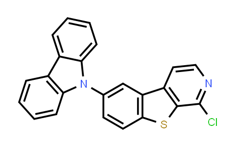 CAS No. 1235873-15-0, 6-Carbazol-9-yl-1-chloro-[1]benzothiolo[2,3-c]pyridine