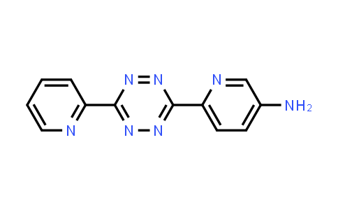 CAS No. 1055983-02-2, 6-​[6-​(2-​Pyridinyl)​-​1,​2,​4,​5-​tetrazin-​3-​yl]​-​3-​pyridinamine