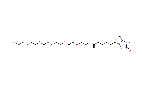 CAS No. 113072-75-6, Biotin-PEG5-amine