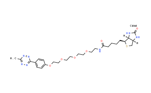 CAS No. 1835759-81-3, Biotin-PEG4-methyltetrazine