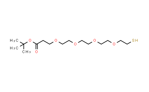 CAS No. 564476-33-1, Thiol-PEG4-t-butyl ester