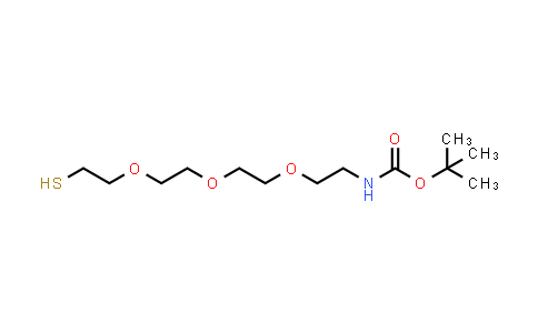 CAS No. 1895922-68-5, t-Boc-N-amido-PEG3-thiol