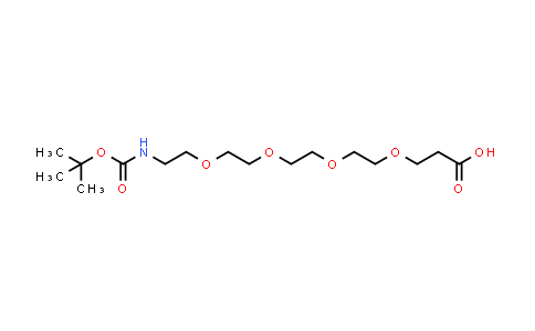 CAS No. 756525-91-4, t-Boc-N-amido-PEG4-acid