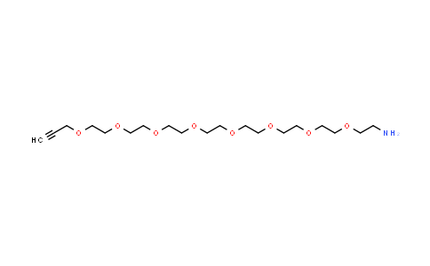 CAS No. 1196732-52-1, Propargyl-PEG8-amine