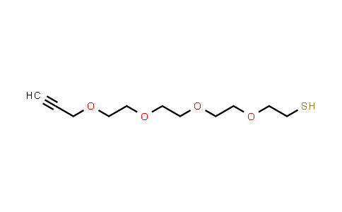 CAS No. 1347750-80-4, Propargyl-PEG4-thiol