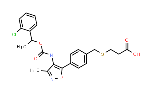 MC457882 | 355025-24-0 | 3-[[[4-[4-[[[1-(2-氯苯基)乙氧基]羰基]氨基]-3-甲基-5-异恶唑基]苯基]甲基]硫基]丙酸