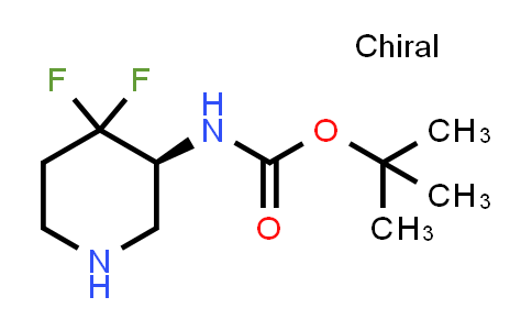 CAS No. 2089321-16-2, tert-butyl (S)-4,4-difluoropiperidin-3-ylcarbamate