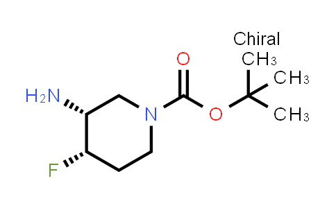 CAS No. 1700611-18-2, (3R,4S)-tert-butyl 3-amino-4-fluoropiperidine-1-carboxylate
