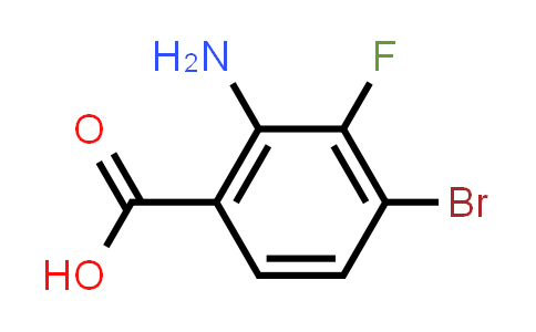 CAS No. 1416013-62-1, 2-Amino-4-bromo-3-fluorobenzoic acid