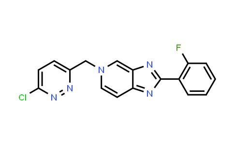 CAS No. 1000787-76-7, 5-((6-chloropyridazin-3-yl)methyl)-2-(2-fluorophenyl)-5H-imidazo[4,5-c]pyridine