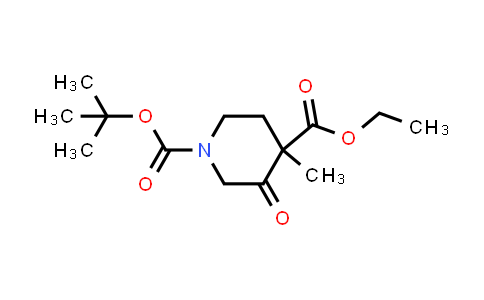 CAS No. 1168153-63-6, 1-tert-butyl 4-ethyl 4-methyl-3-oxopiperidine-1,4-dicarboxylate