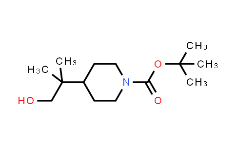 CAS No. 775288-51-2, tert-butyl 4-(1-hydroxy-2-methylpropan-2-yl)piperidine-1-carboxylate