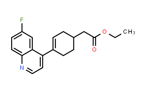 CAS No. 1923836-86-5, ethyl 2-(4-(6-fluoroquinolin-4-yl)cyclohex-3-enyl)acetate