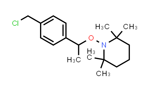 CAS No. 212132-38-2, 1-(1-(4-(chloromethyl)phenyl)ethoxy)-2,2,6,6-tetramethylpiperidine