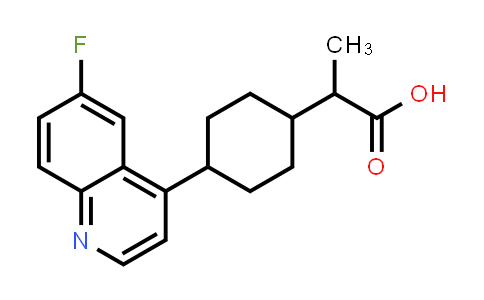 CAS No. 1923836-34-3, (R)-2-((1s,4S)-4-(6-fluoroquinolin-4-yl)cyclohexyl)propanoic acid