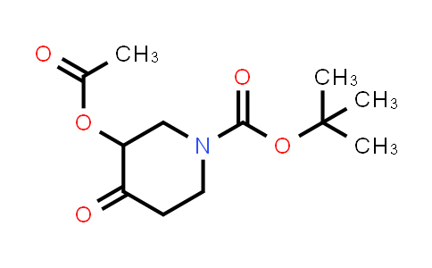 CAS No. 1881288-56-7, tert-butyl 3-acetoxy-4-oxopiperidine-1-carboxylate