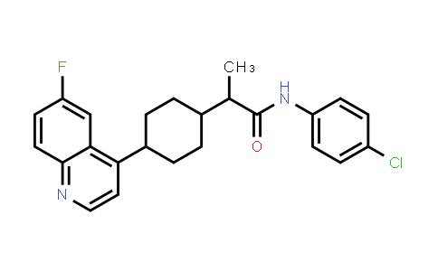 DY458024 | 1923833-60-6 | (R)-N-(4-chlorophenyl)-2-((1s,4S)-4-(6-fluoroquinolin-4-yl)cyclohexyl)propanamide