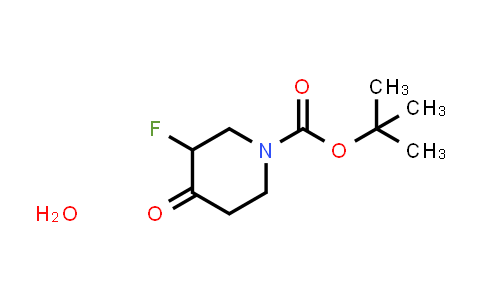 CAS No. 1955548-89-6, tert-butyl 3-fluoro-4-oxopiperidine-1-carboxylate hydrate