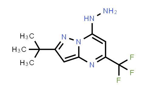 CAS No. 655235-56-6, 2-(TERT-BUTYL)-7-HYDRAZINO-5-(TRIFLUOROMETHYL)PYRAZOLO[1,5-A]PYRIMIDINE