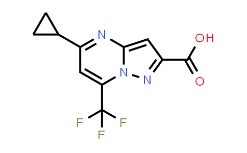 CAS No. 436088-48-1, 5-CYCLOPROPYL-7-(TRIFLUOROMETHYL)PYRAZOLO[1,5-A]PYRIMIDINE-2-CARBOXYLIC ACID