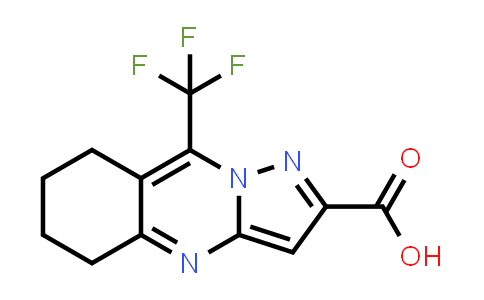 CAS No. 436088-43-6, 9-TRIFLUOROMETHYL-5,6,7,8-TETRAHYDRO-PYRAZOLO-[5,1-B]QUINAZOLINE-2-CARBOXYLIC ACID