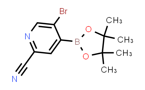 CAS No. 863868-54-6, 5-BROMO-4-(4,4,5,5-TETRAMETHYL-1,3,2-DIOXABOROLAN-2-YL)-2-PYRIDINECARBONITRILE