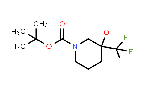 CAS No. 1052713-78-6, tert-butyl 3-hydroxy-3-(trifluoromethyl)piperidine-1-carboxylate