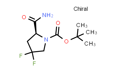 CAS No. 426844-50-0, (S)-Tert-Butyl 2-carbamoyl-4,4-difluoropyrrolidine-1-carboxylate