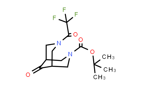 CAS No. 1823420-46-7, tert-butyl 9-oxo-7-(2,2,2-trifluoroacetyl)-3,7-diaza-bicyclo[3.3.1]nonane-3-carboxylate