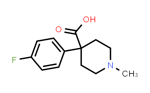 CAS No. 781613-69-2, 4-(4-Fluorophenyl)-1-methylpiperidine-4-carboxylic acid