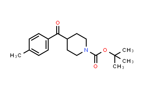 CAS No. 912768-78-6, tert-butyl 4-(4-methylbenzoyl)piperidine-1-carboxylate