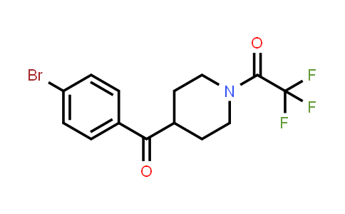 CAS No. 203186-01-0, 2,2,2-trifluoro-1-(4-(4-bromobenzoyl)piperidin-1-yl)ethanone