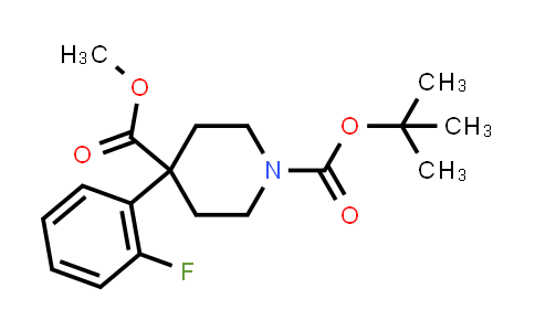 CAS No. 954125-24-7, 1-BOC-4-(2-FLUOROPHENYL)-4-PIPERIDINECARBOXYLIC ACID METHYL ESTER