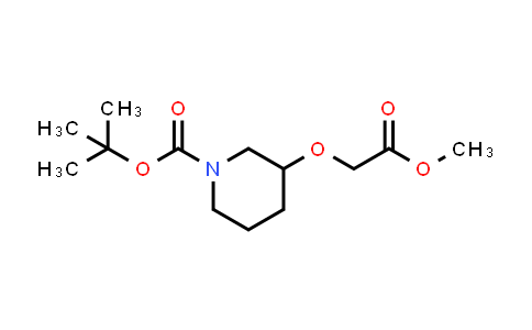 889957-73-7 | 3-Methoxycarbonylmethoxy-piperidine-1-carboxylic acid tert-butyl ester