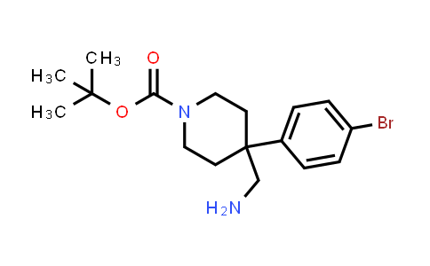 849928-29-6 | 4-AMINOMETHYL-4-(4-BROMO-PHENYL)-PIPERIDINE-1-CARBOXYLIC ACID TERT-BUTYL ESTER