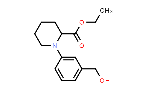1214140-35-8 | 1-(3-Hydroxymethyl-phenyl)-piperidine-2-carboxylic acid ethyl ester