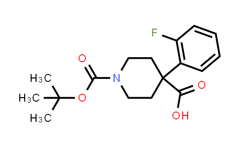 CAS No. 954125-26-9, 1-Boc-4-(2-fluorophenyl)-4-piperidinecarboxylic acid